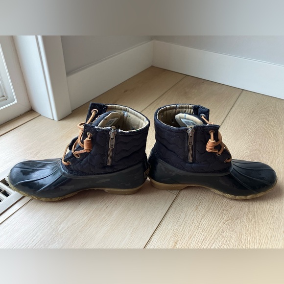 Sperry Black Quilted Duck Boots - Picture 2 of 6